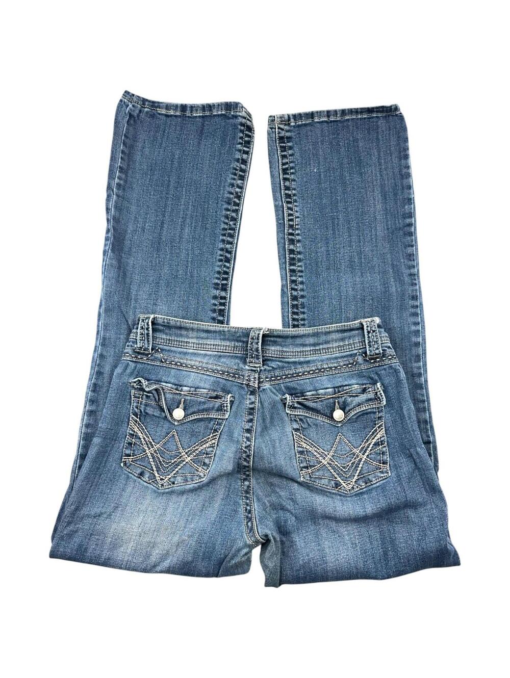 Lee Y2K Mid Rise Bootcut Jeans with Embroidered Back Pockets